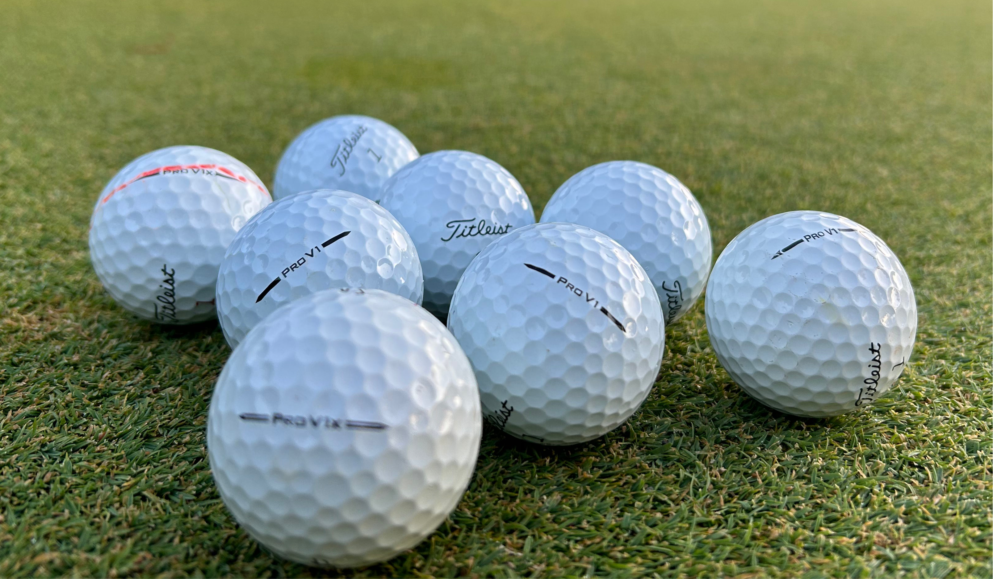 12 Pack Used Golf Balls – Titleist Brand, All White