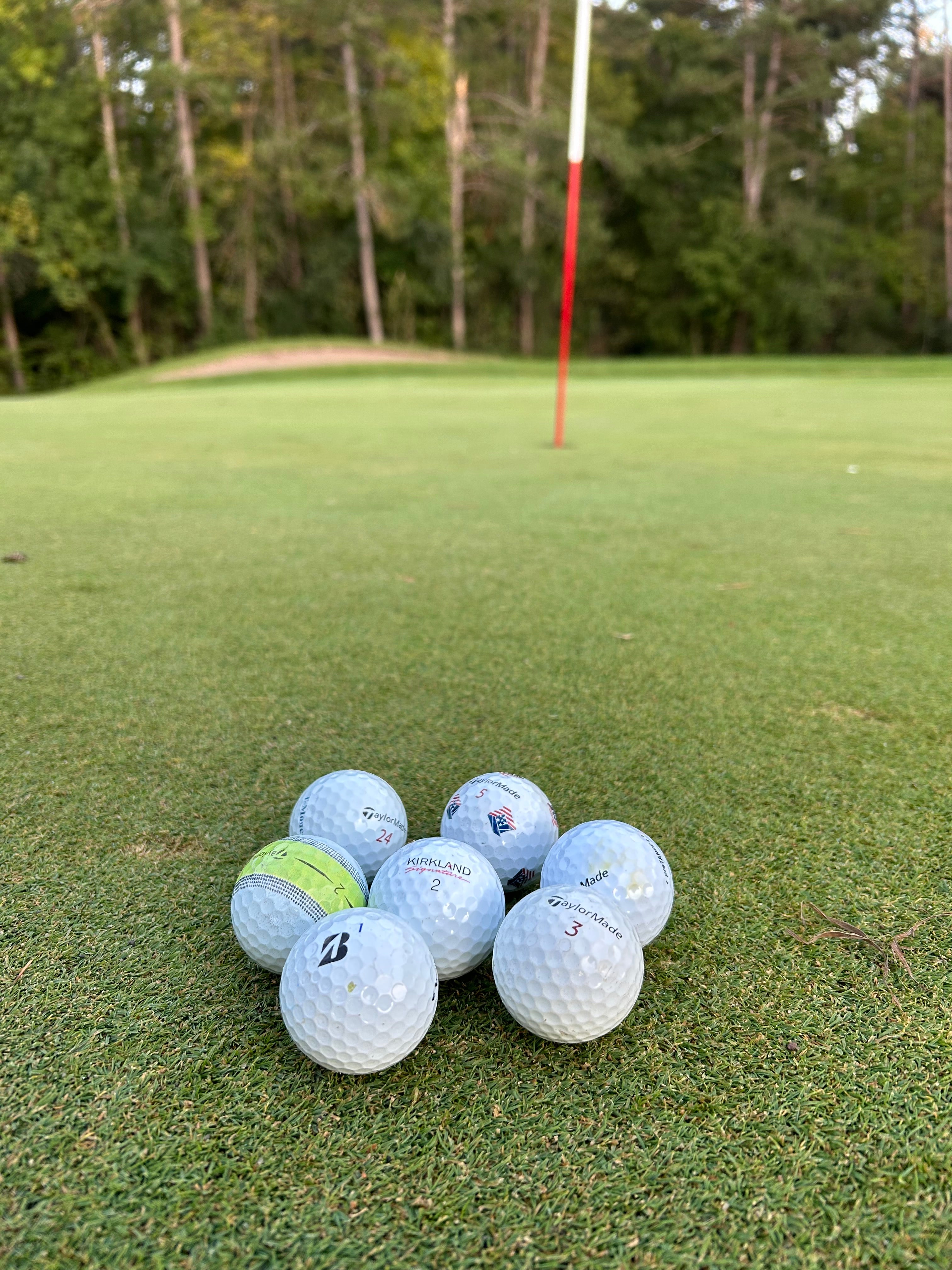 12 Pack Used Golf Balls – Random Brands, All White