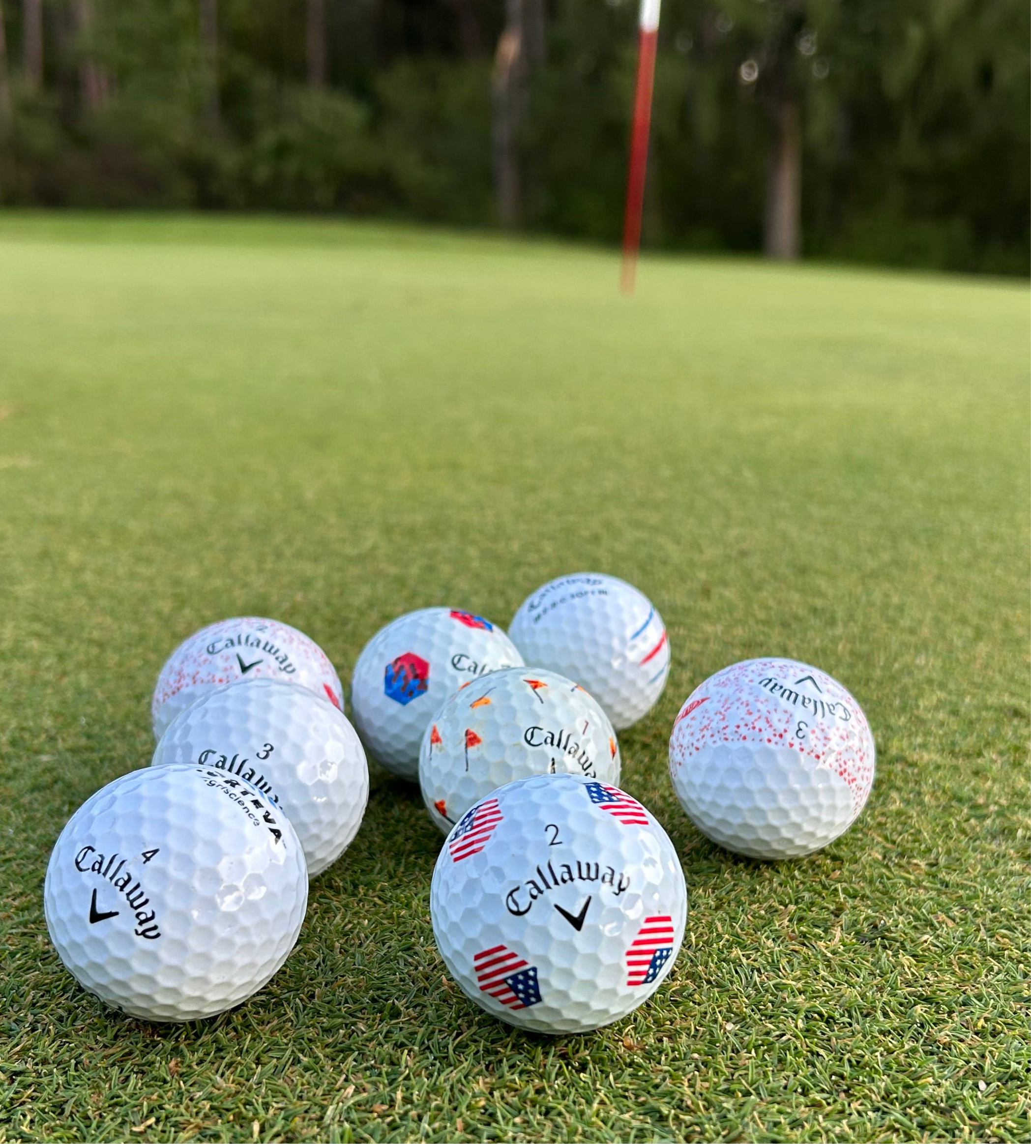 12 PACK USED GOLF BALLS – CALLAWAY BRAND, ALL WHITE