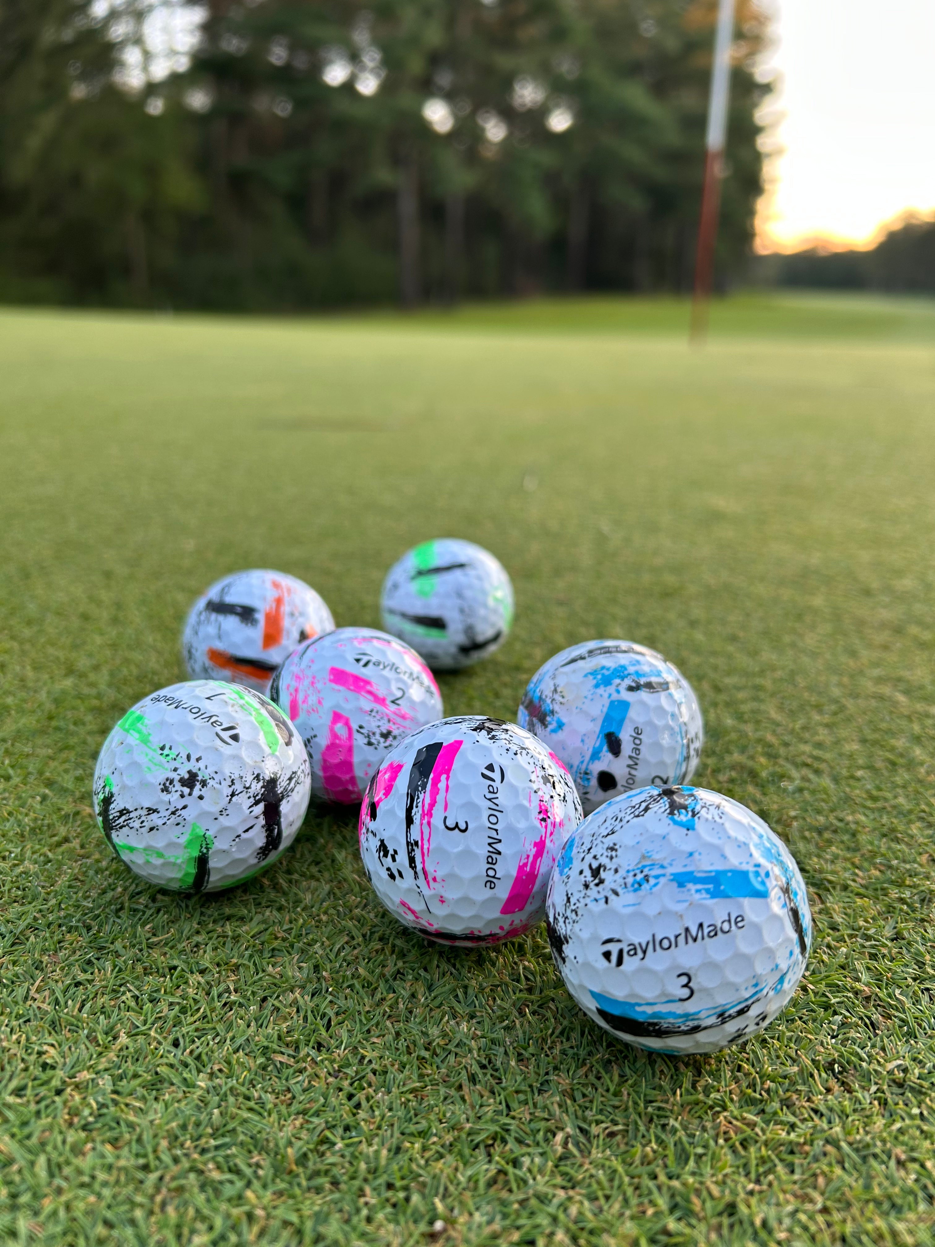 12 Pack Used Golf Balls – Taylor Made Speed Soft