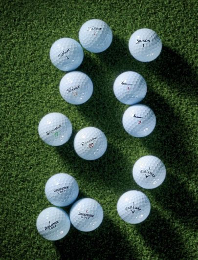 12 Pack Used Golf Balls – Random Brands, All White