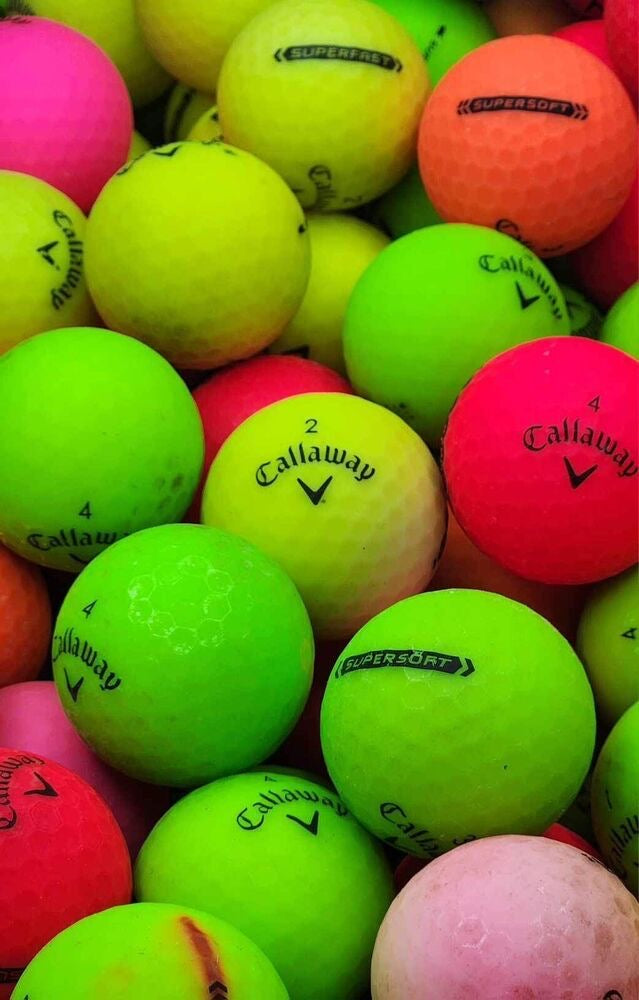 12 Pack Used Colorful Golf Balls – Random Brands